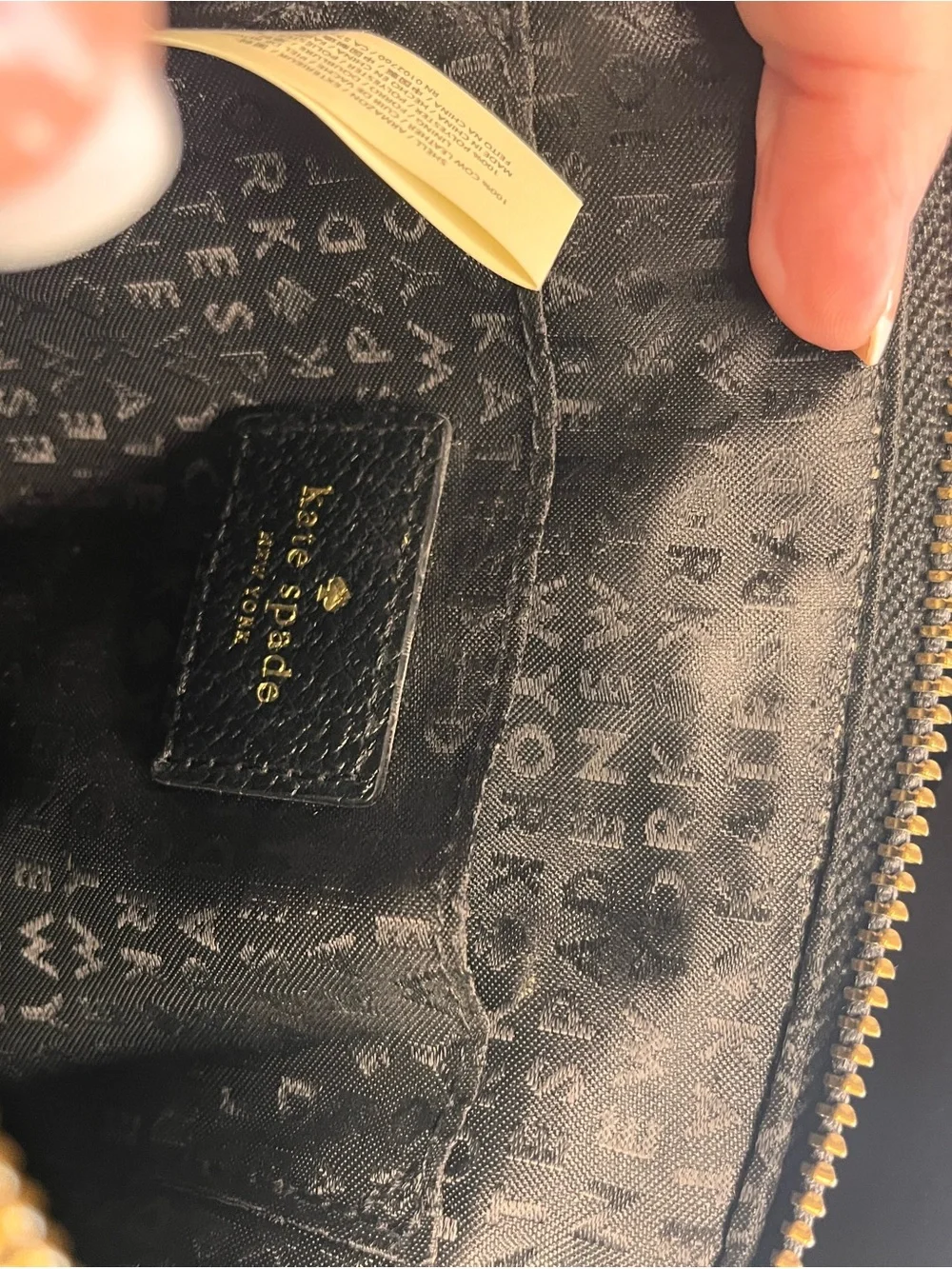 kate spade Black Pebbled Leather Mini Satchel with Removable Strap